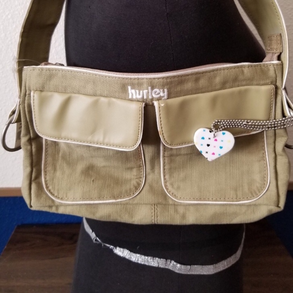 Hurley tan/light army green shoulder bag